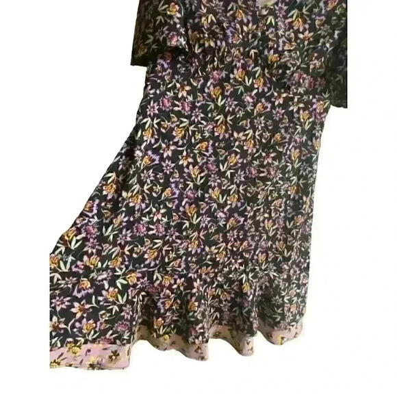 Anthropologie band of Gypsies Floral Flutter Sleeve A-Line Mini Dress, S - Picture 5 of 8